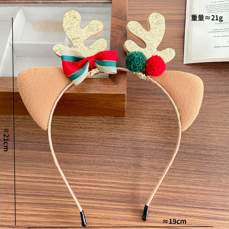 Reindeer Antlers Headband - Headband Plush Reindeer Antler Christmas Tree