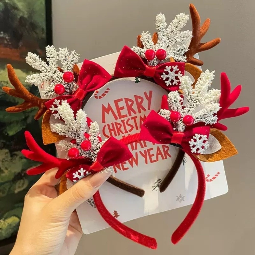 Cute Red Velvet Antler Hairban - огляд і ціна Reindeer Antlers Headband