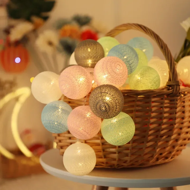 LED Cotton Balls String Lights - огляд і ціна Led Fairy String Lights