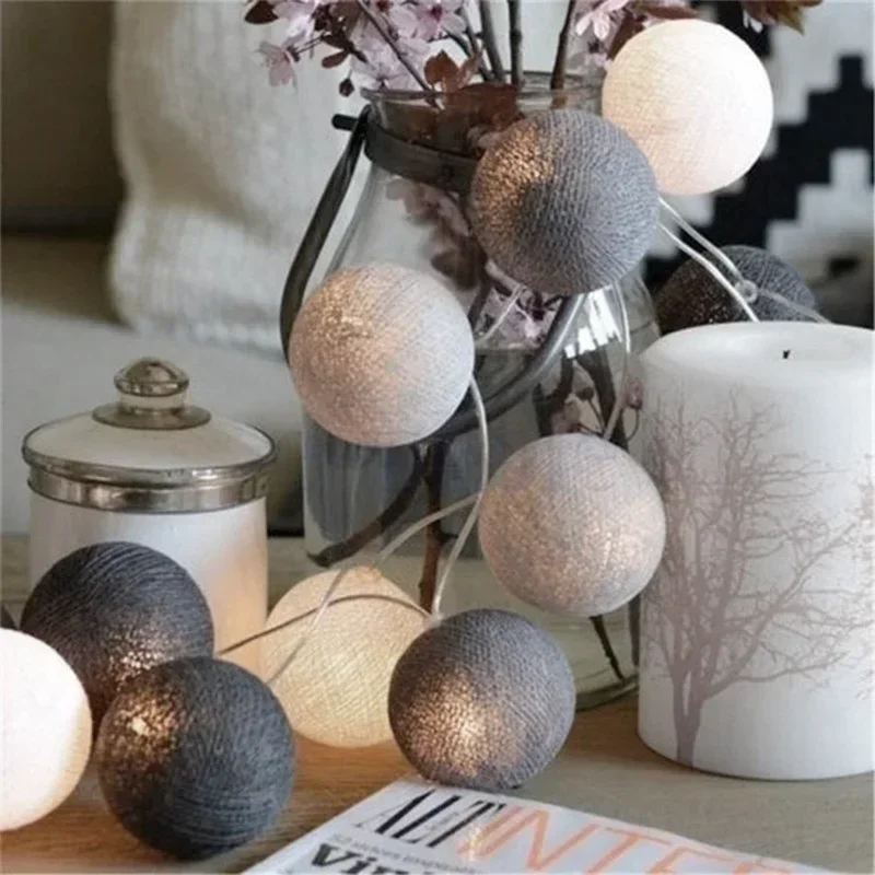LED Cotton Balls String Lights - огляд і ціна Led Fairy String Lights