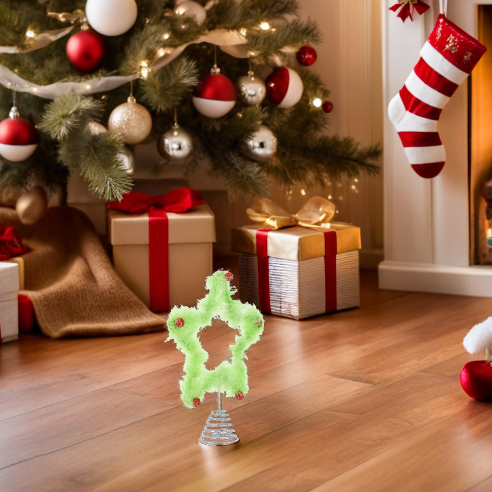 Green Metal Star Tree Topper C - огляд і ціна Star Tree Topper