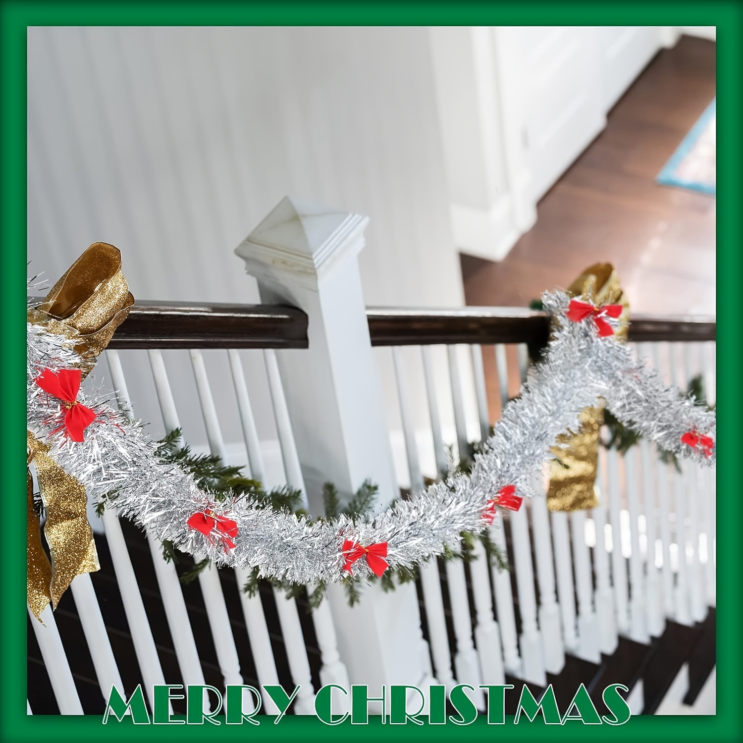Christmas Tinsel Garland with  - огляд і ціна Tinsel Garland Decoration