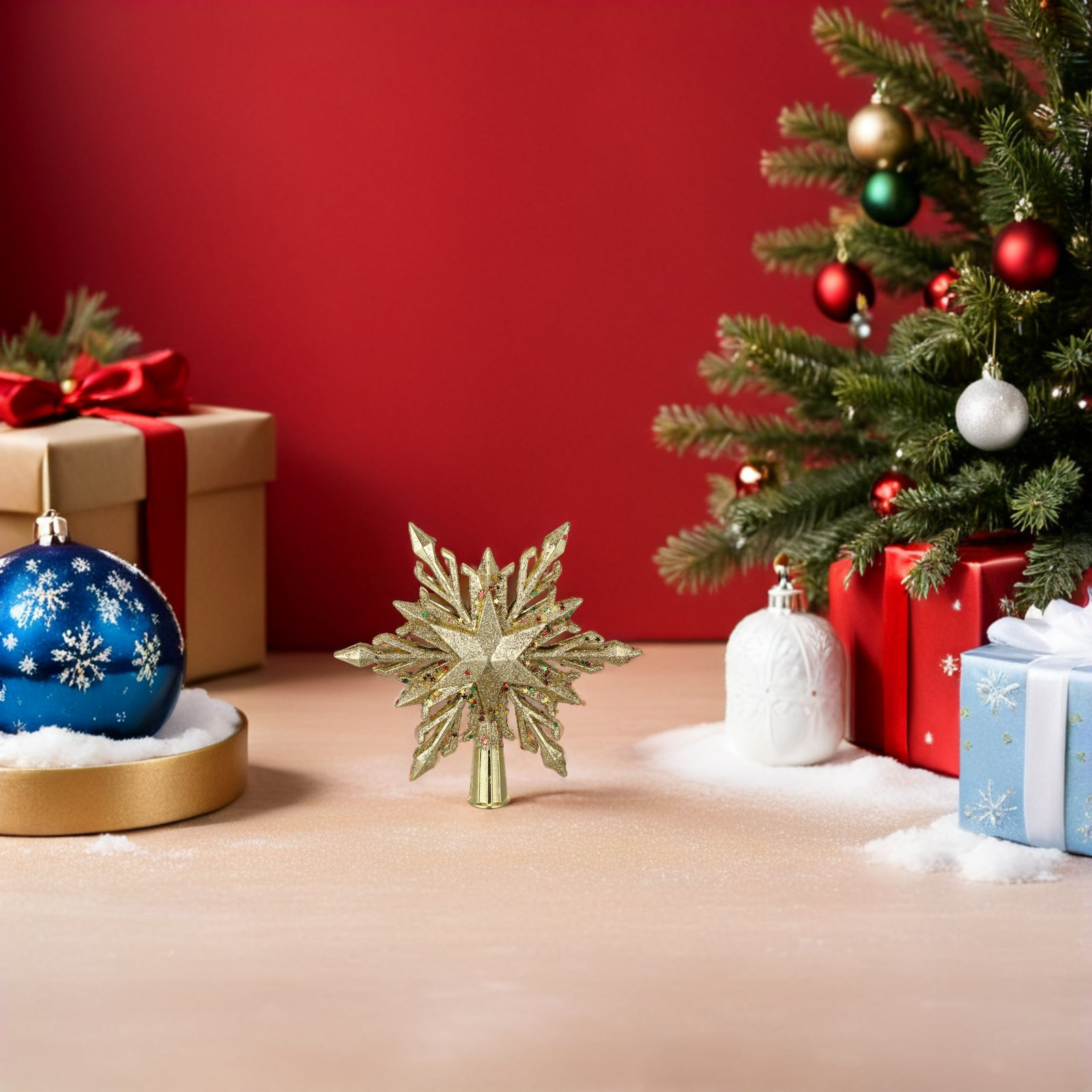 7 Snowflake Christmas Tree Top - огляд і ціна Star Tree Topper