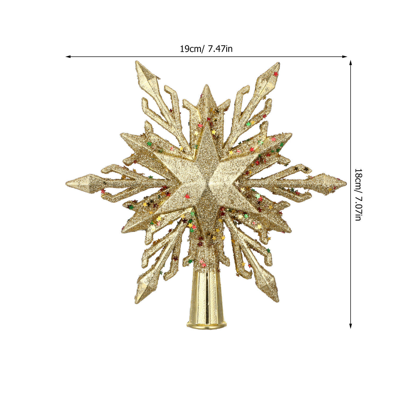 7 Snowflake Christmas Tree Top - огляд і ціна Star Tree Topper