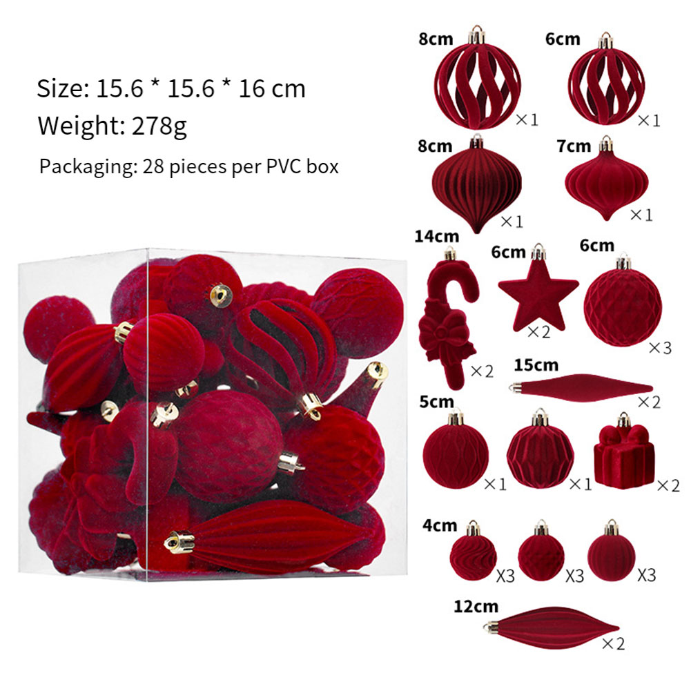  28PCS Christmas Balls Christ - огляд і ціна Ornament Ball Set