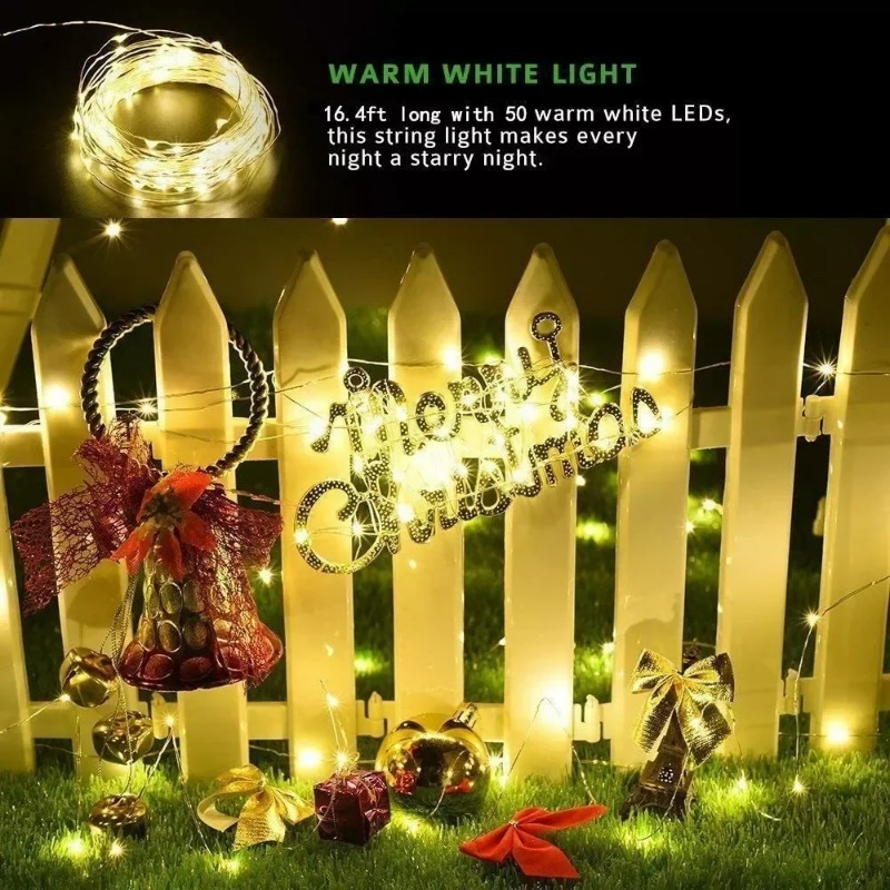 1pc Outdoor Solar String Light - огляд і ціна Led Fairy String Lights