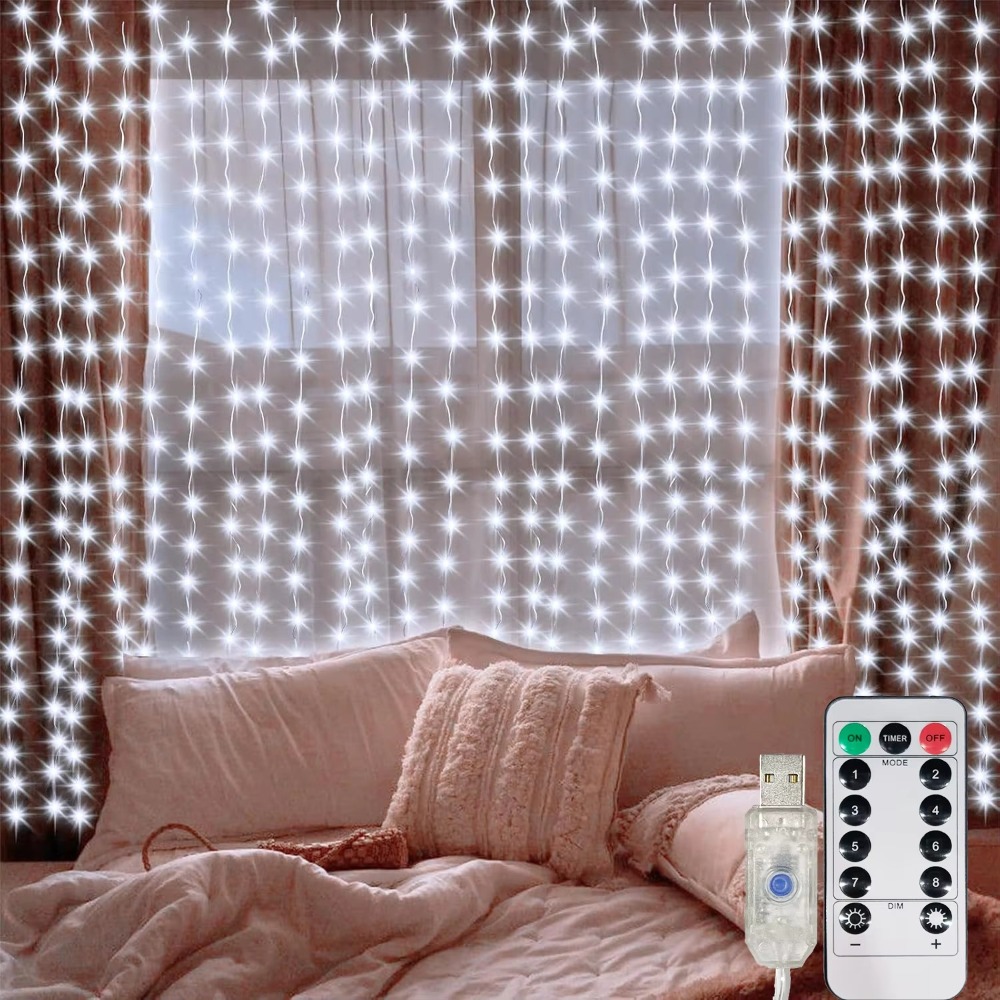 LED Curtain String Lights Garl - огляд і ціна Led Fairy String Lights