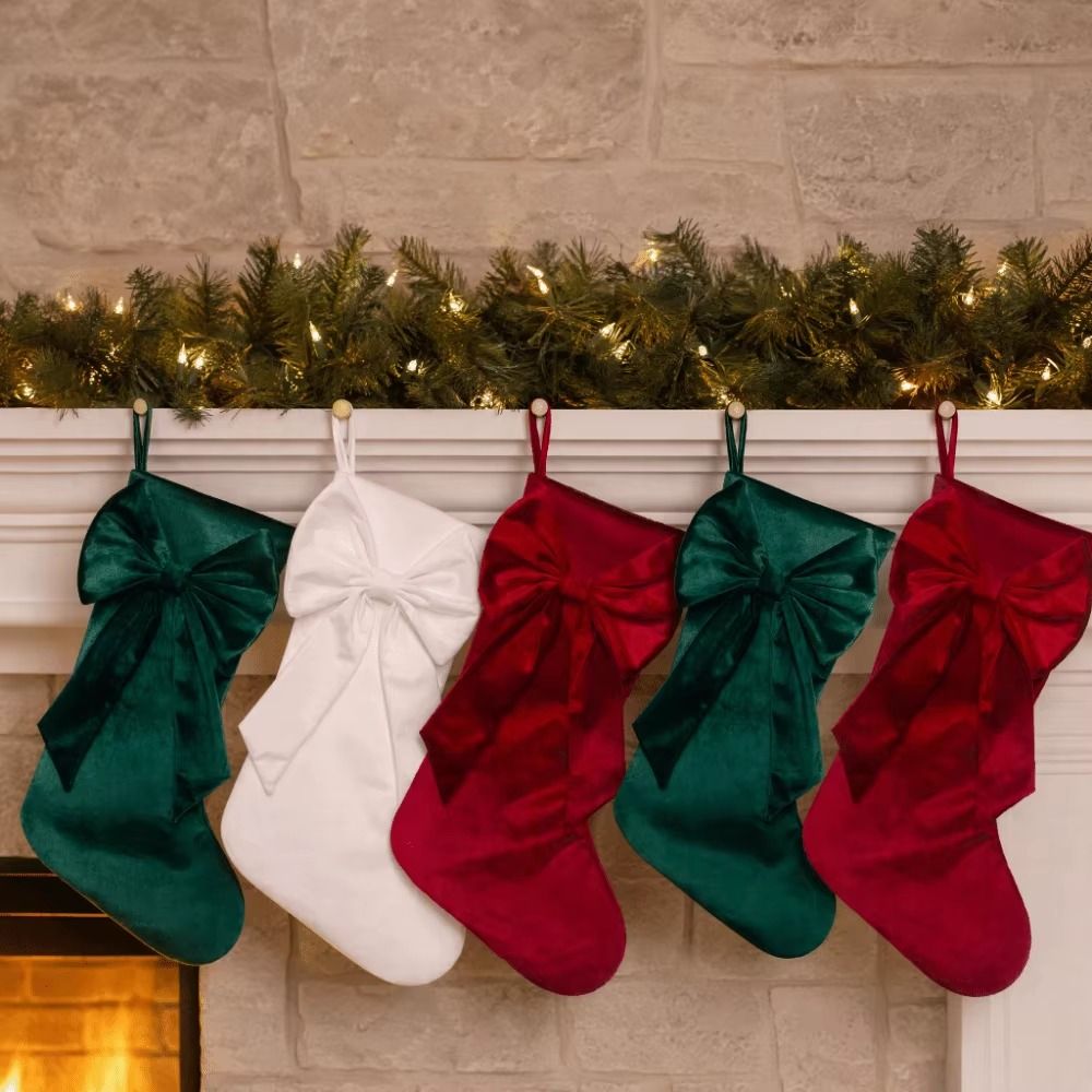 Velvet Christmas Stocking Larg - огляд і ціна Christmas Stocking Hanging