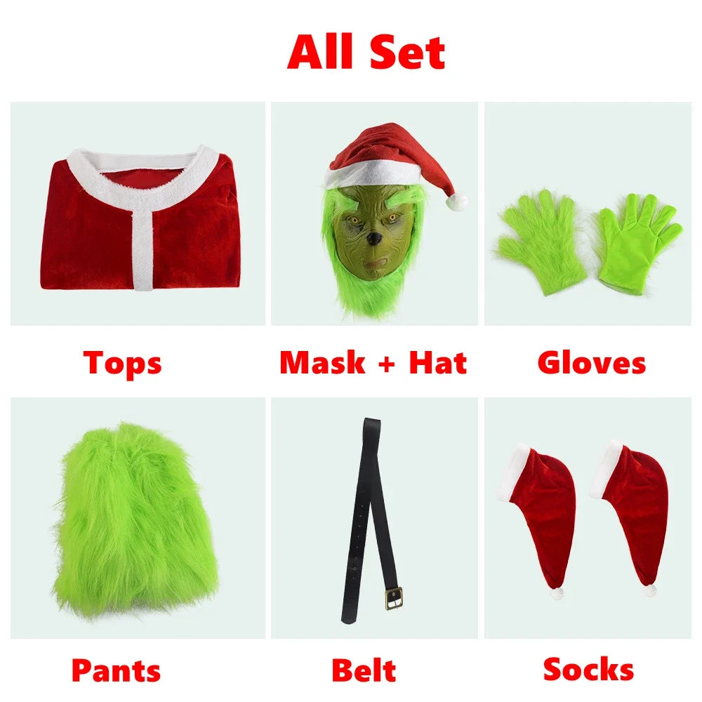 2026Cosplay Costumes Green Thi - огляд і ціна Santa Hat Plush