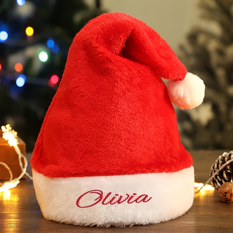 Personalized Christmas Santa H - огляд і ціна Santa Hat Plush