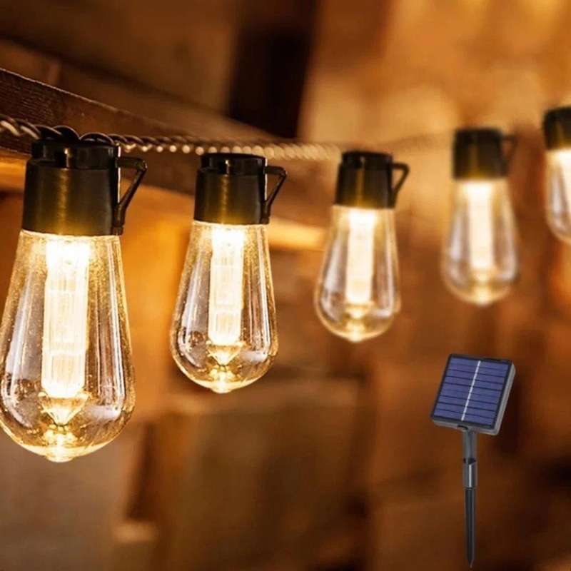 Outdoor Solar LED Papaya Fairy - огляд і ціна Led Fairy String Lights